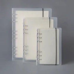 A4 B5 A7 A6 A5 Transparent Loose Leaf Binder Notebook Inner Core Cover Note Book Journal Planner Office Stationery Supplies