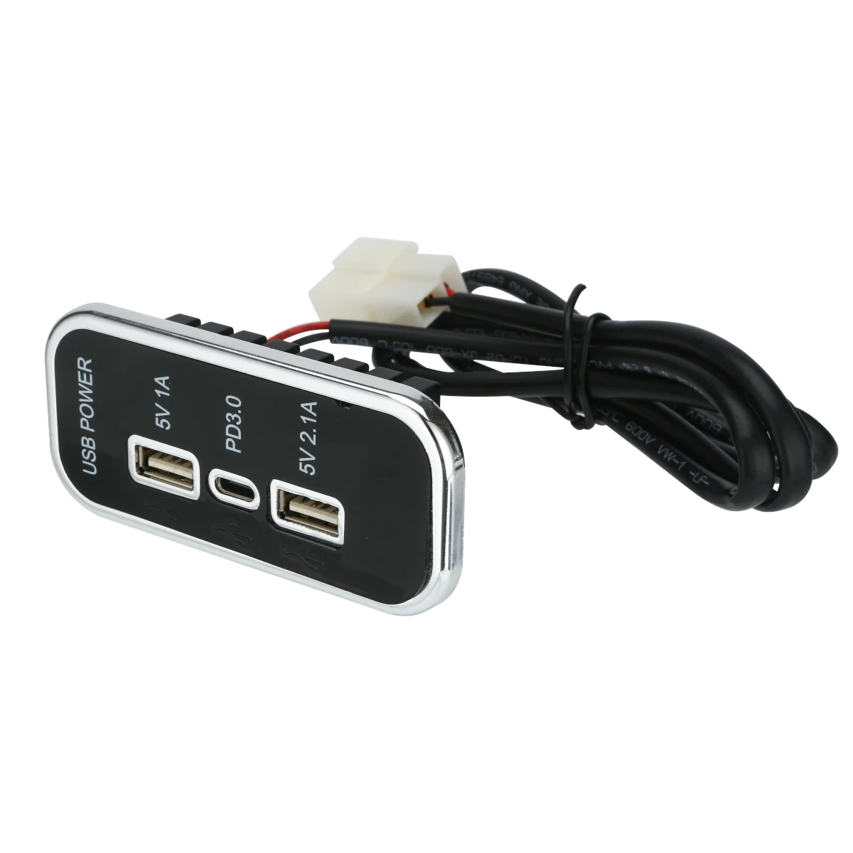 Caricabatteria da Auto Dual USB, Doppia Porta Prese Camper 24V 12V Carica Cellulare 3,1A Adattatore per Presa di Corrente Caricabatterie Doppio Rapido Impermeabile Montaggio Pannello Ricarica