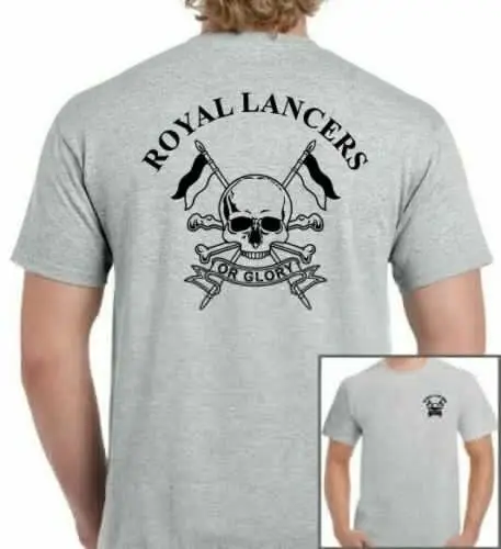 Футболка Royal Lancers мужская с круглым вырезом Повседневная рубашка в британском