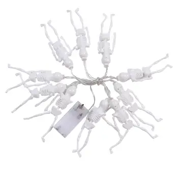 

1PC 1.5M 10 LEDs Halloween Light String Decorative LED Luminous Skeleton