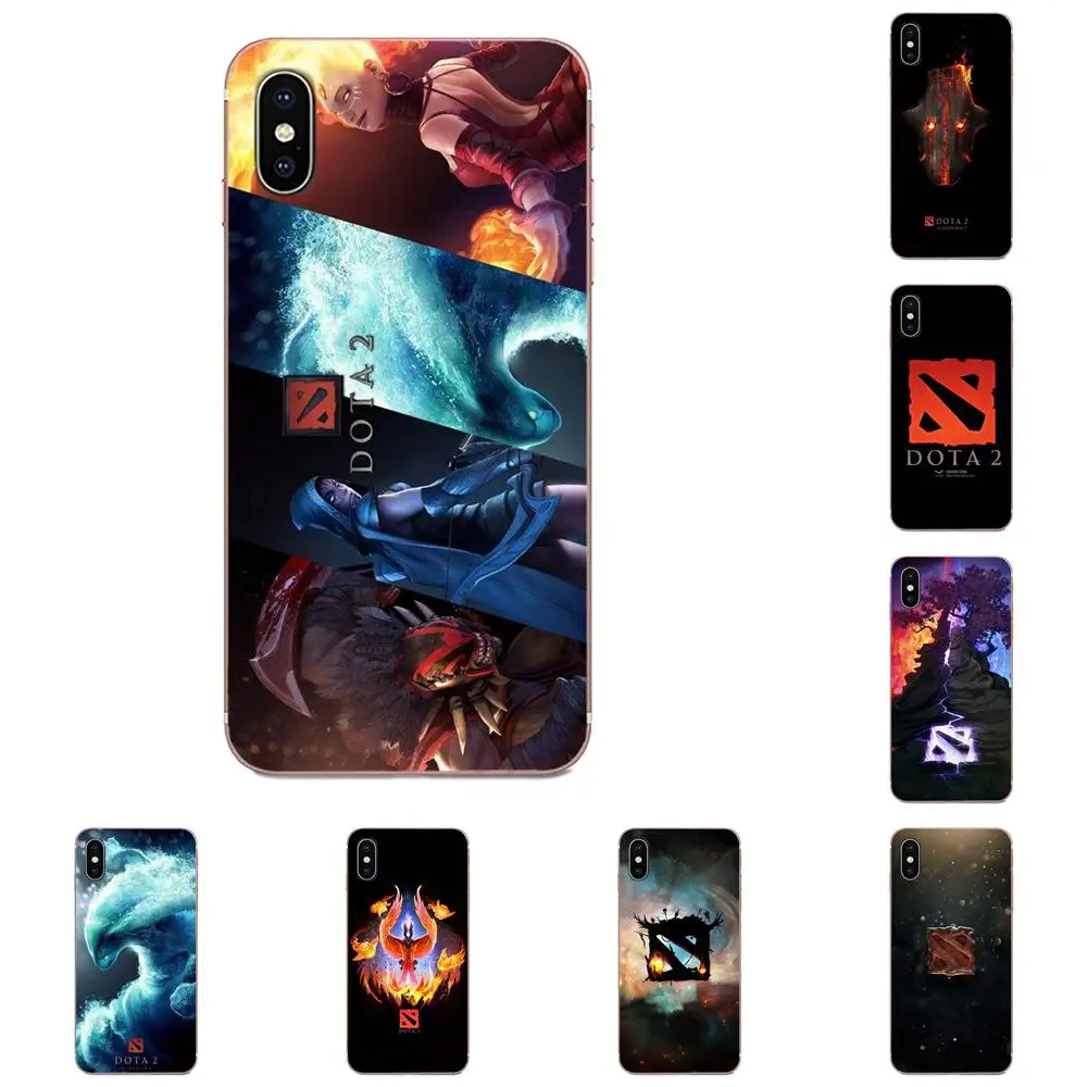 TPU Mobile Phone Case Cover Dota 2 Logo For Samsung Galaxy A10 A20 A20E A3 A40 A5 A50 A7 J1 J3 J4 J5 J6 J7 2016 2017 2018 | Мобильные