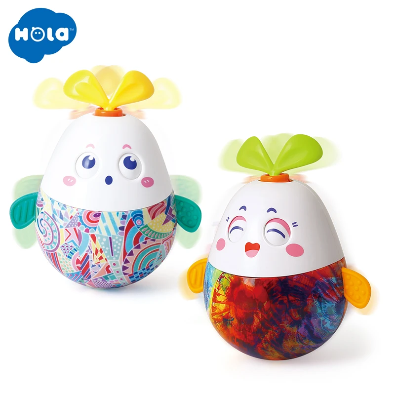 HOLA TOYS 3132 Пальчиковый рок кивающий тумблер кукла милый мультфильм музыкальный Колокольчик для бубенцов для детских подарков