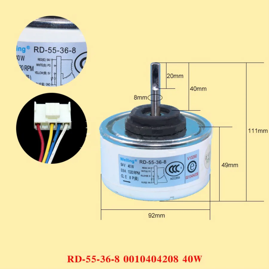 Для Haier кондиционер внутренний двигатель 40W 0010404208 RD-55-36-8