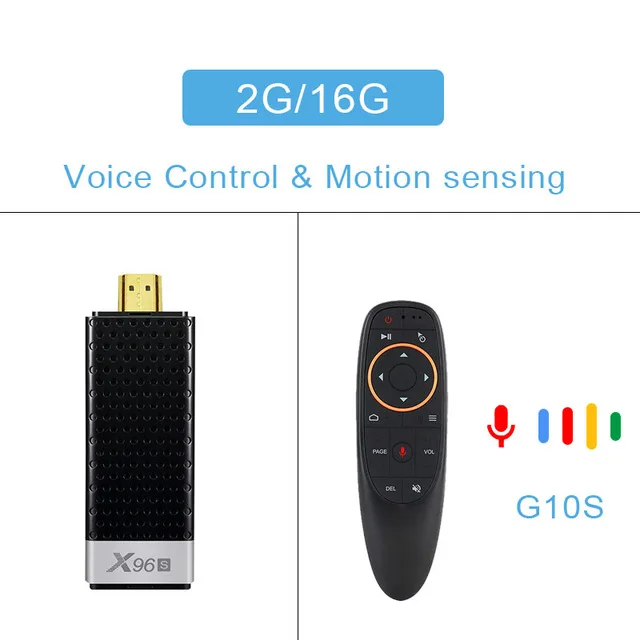 2G 16G with G10S X96S Amlogic S905Y2 четырехъядерный Android 8,1 tv box 4G ram 32G rom 2,4G/5G Wifi 4K Bluetooth 4,2 HD медиаплеер Смарт пульт от телевизора - Цвет: 2G 16G with G10S