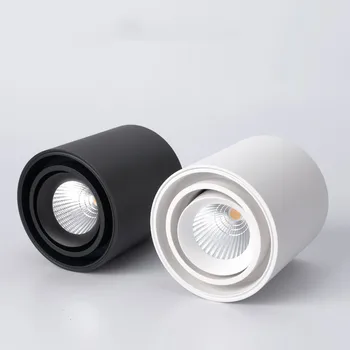 

Rotating COB LED Ceiling light Surface mounted Cylinder Ceiling lamps 7W 10W 12W 15W for Bedroom Living room clothing store