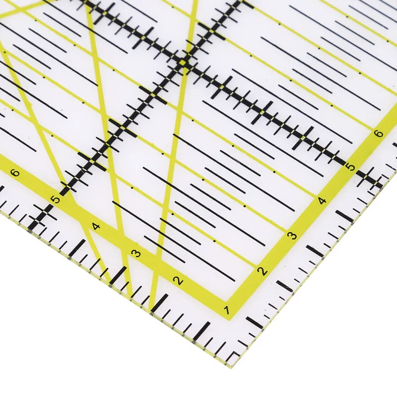 High-grade Acrylic Multi-function Clothing Ruler 15 * 15cm Sewing Patchwork DIY Hand Home Craft Tools 976841 | Дом и сад