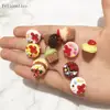 5pcs Slime filler DIY miniature Cake Model Simulation Figurine Toy Dinner Food Candy 4