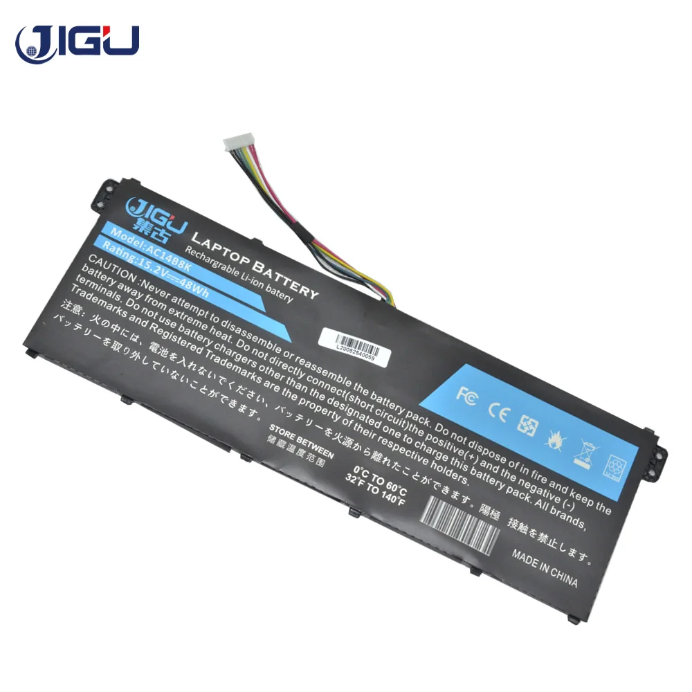 JIGU Новый аккумулятор для ноутбука 11 4 V AC14B8K 4ICP5/57/80 KT.0030G.004 MS2392 ACER A515-51G A715-71G A615-51G