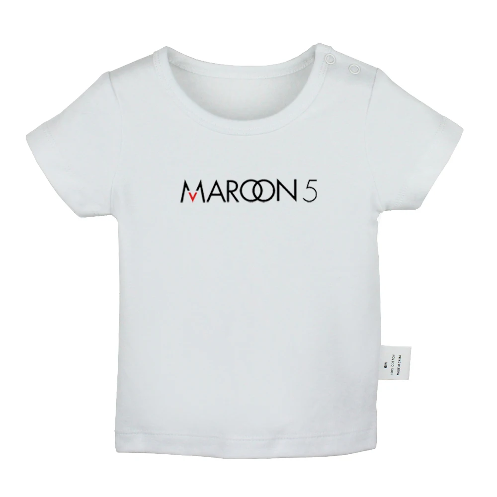 Def Leppard/футболки для новорожденных мальчиков и девочек с надписью «Hard rock band Maroon 5 Rock Band» футболки с короткими рукавами и графическим принтом для малышей - Цвет: JcBabyYW1386D