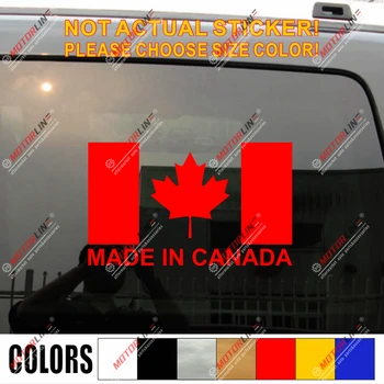 

Made in Canada Flag Maple leaf Decal Sticker Car Vinyl pick size color no bkgrd