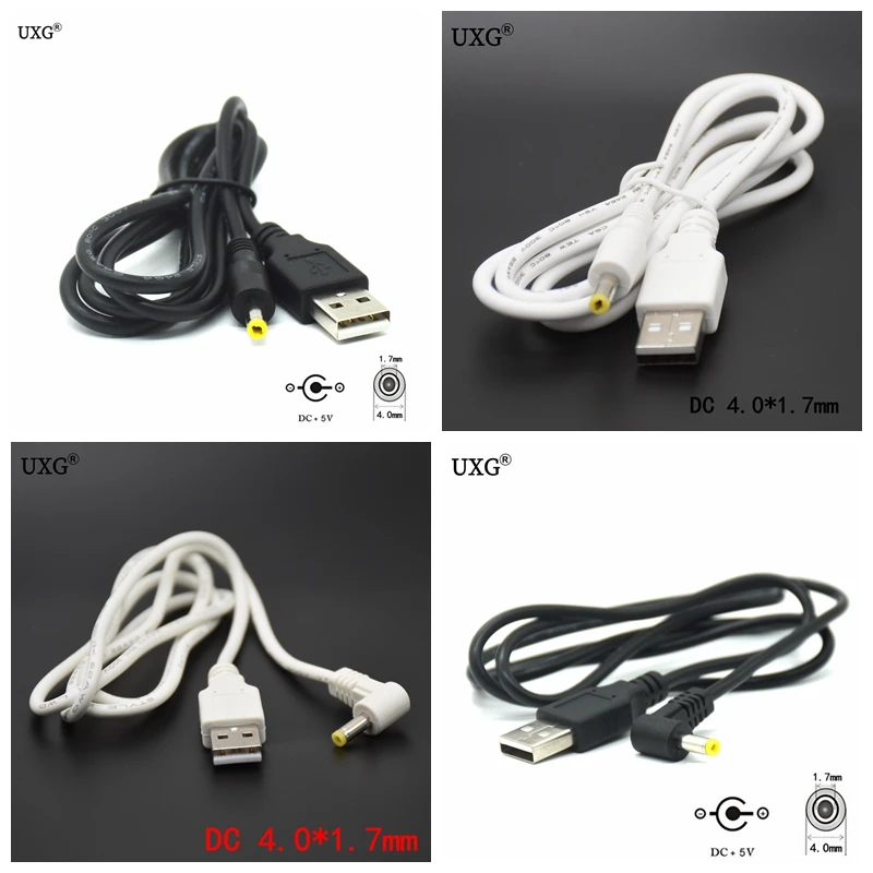 5V 2A DC 4 0mm x 1 7mm штекер питания USB к 0*1 7mm/DC 4017 зарядный кабель Jack 0x1 100CM 2M|Компьютерные