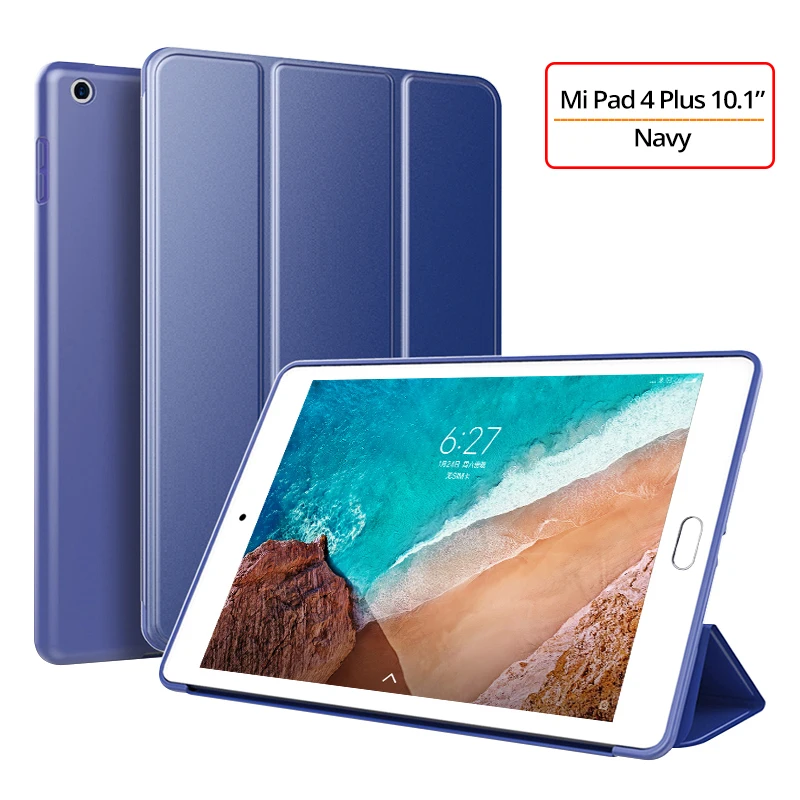 Чехол для Xiaomi Mi Pad 4 Plus, тонкий флип-чехол с подставкой, силиконовый мягкий чехол из ТПУ для Xiaomi Mi Pad 4 Plus, чехол для планшета 10,1