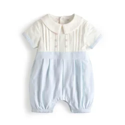 2024 Baby Boy Boutique Romper Newborn Cotton Baby Grows Summer Boys Spain Bubbles Wholesale Spanish Clothing