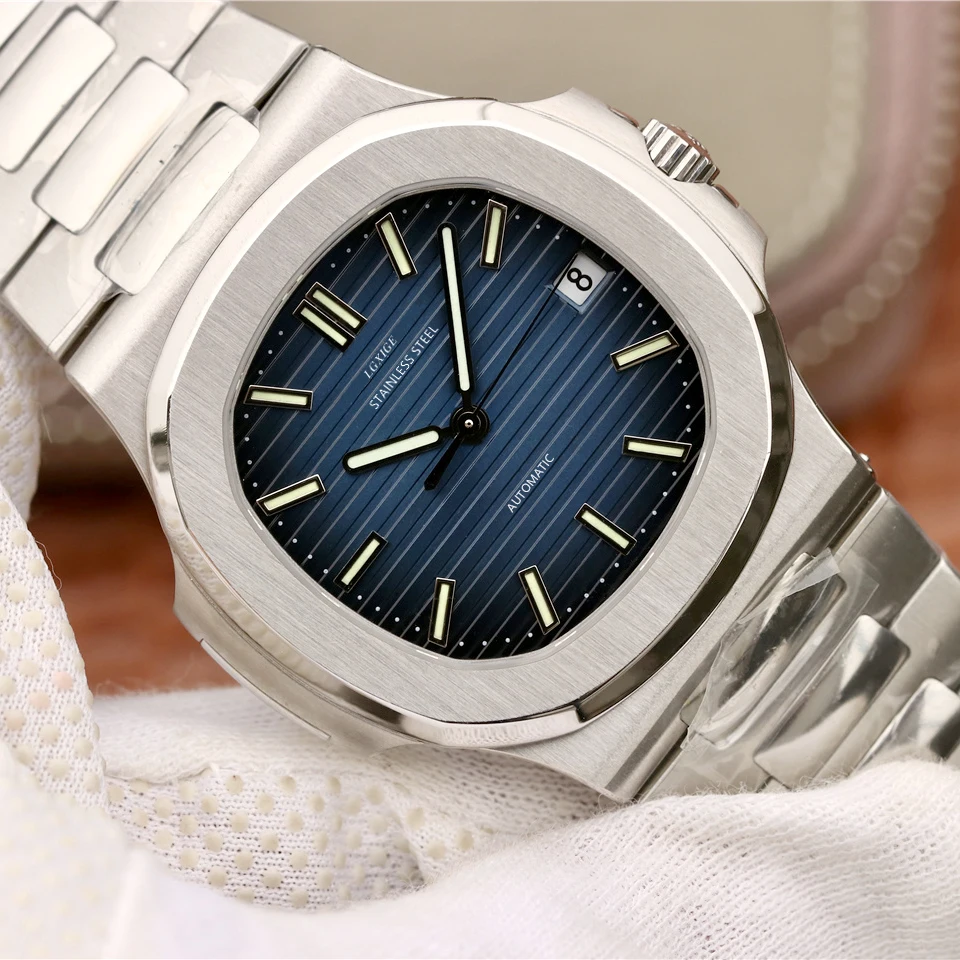 Men Watches Top High Quality Automatic Machnical Sports Calendar 8215 Movement Brand Watches Stainless Steel Luminous Wristwatch