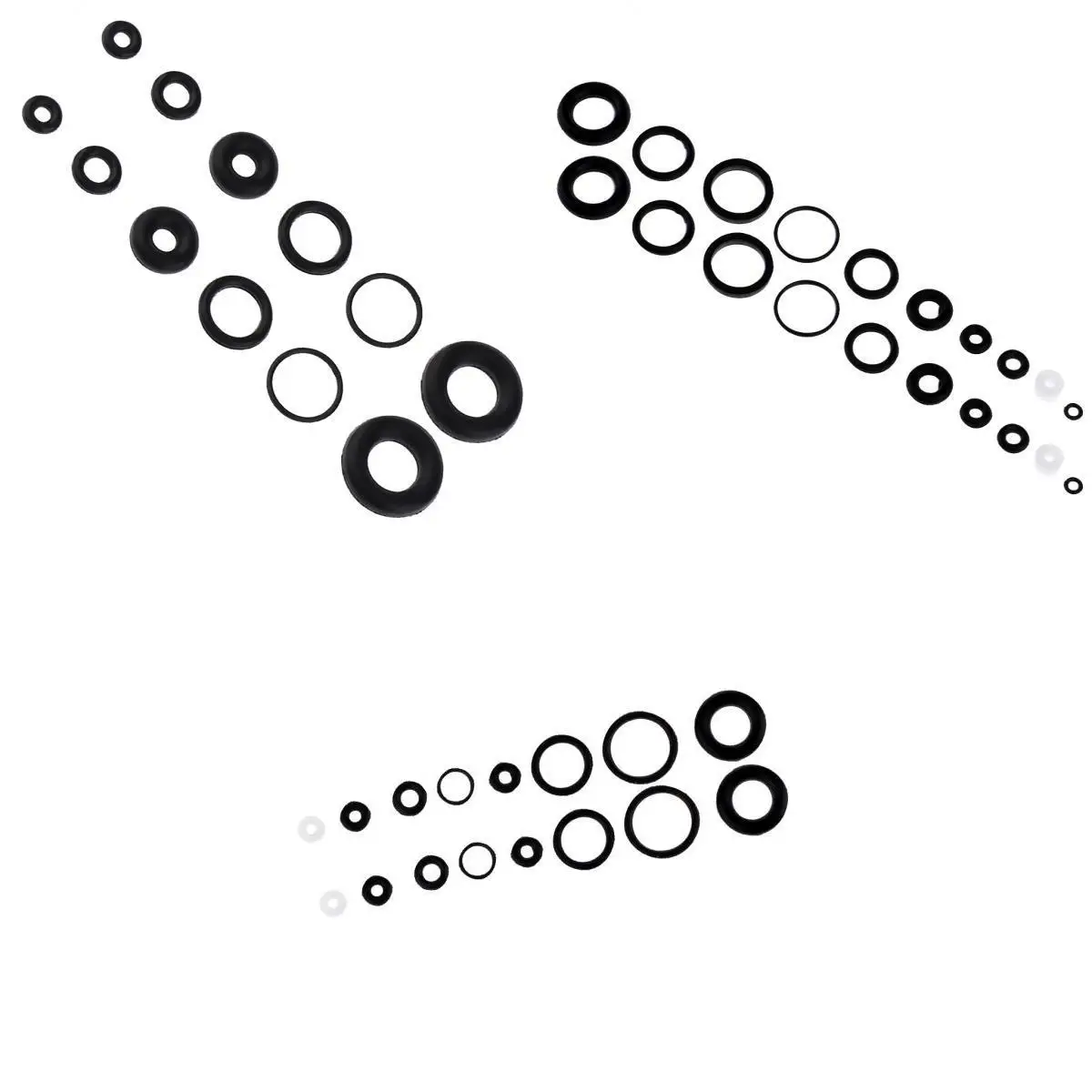 6 Sets Black O- Rubber Seals Suitable For Airbrush Internal Sealing 