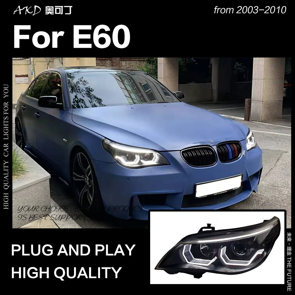 Akd Car Styling Head Lamp For Bmw E60 Headlights 20032010 523i 530i