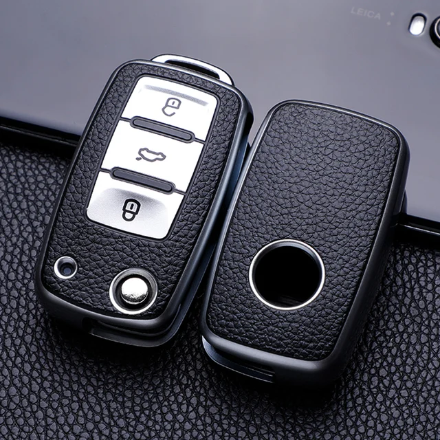 Protect your Car Keys in Style with the Leather Car Key Case!