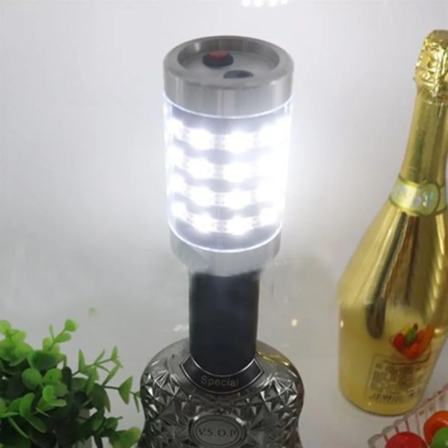 LED Flash Stick With 2pcs Laser Projector Light Champagne Bottle LED Strobe Baton Party Club Bar Bottle Service Sparkler 3d night light Night Lights