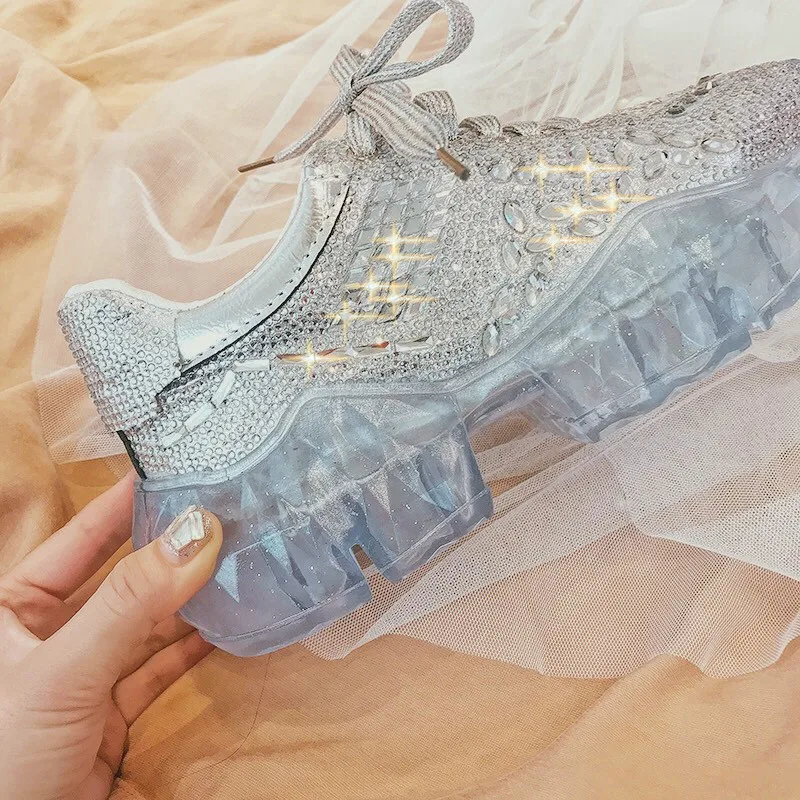 Женская Повседневная обувь Модная дышащая прогулочная из сетчатого материала на