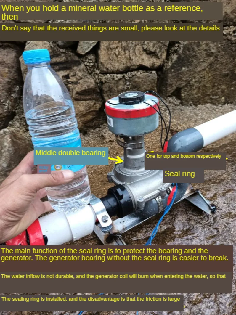 Micro Générateur Hydroélectrique 500W - Turbine Eau Pour éclairage Extérieur (AC 220V)