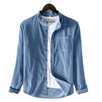 

Fashion Men Solid Corduroy Pocket Shirt Autumn Casual Long Sleeves Shirt Men Dress Pockets Shirts Camisas Hombre Top Blouse