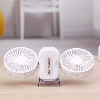 

Couple Small Fan Folding Fan Rotatable Portable Outdoor Usb Fan Mini Fan Car Humidifier Ultra Quiet Air Atomizer