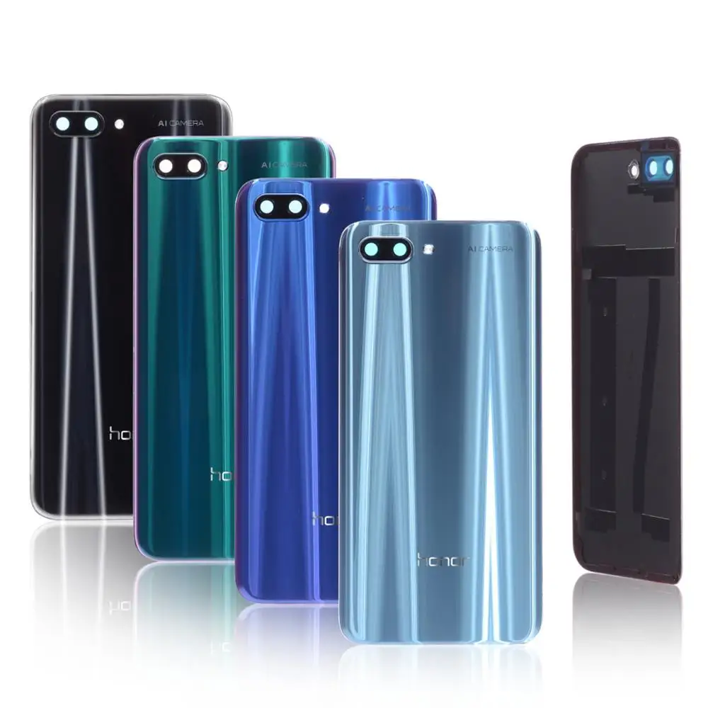 100% Оригинальный стеклянный корпус для huawei honor 10 крышка батареи с объективом