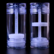 10 шт./лот 30 г 30 мл Прозрачный пустой круглый пластиковый дезодорант Стик контейнеры бальзам для губ трубки для губной помады