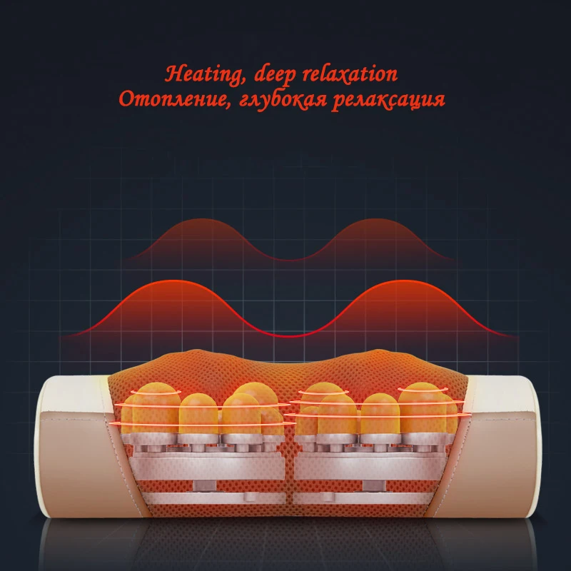 LEK 618T шейный массажер для шеи, талии, плеч, многофункциональная физиотерапия электрические инструменты для дома, Массажная подушка для шеи
