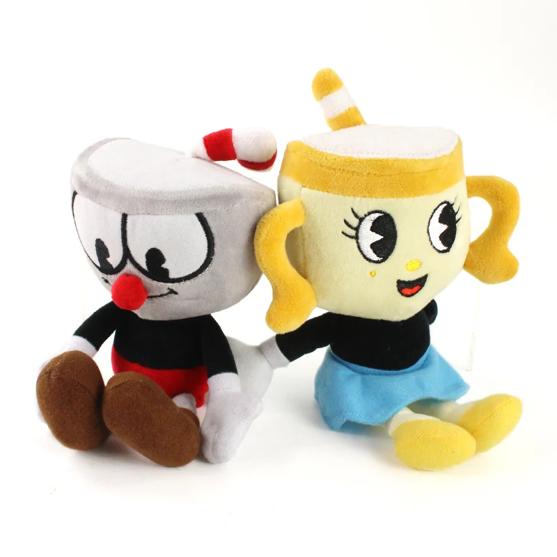 Игрушки плюшевые Cuphead Mugman 26 см легендарный шеф халлес дьявол мягкая кукла для
