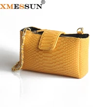XMESSUN New Fashion Designer Handbag Embossed Python Leather Shoulder Cross-body Bag Lady Hand Bag Pouch Trendy Bag