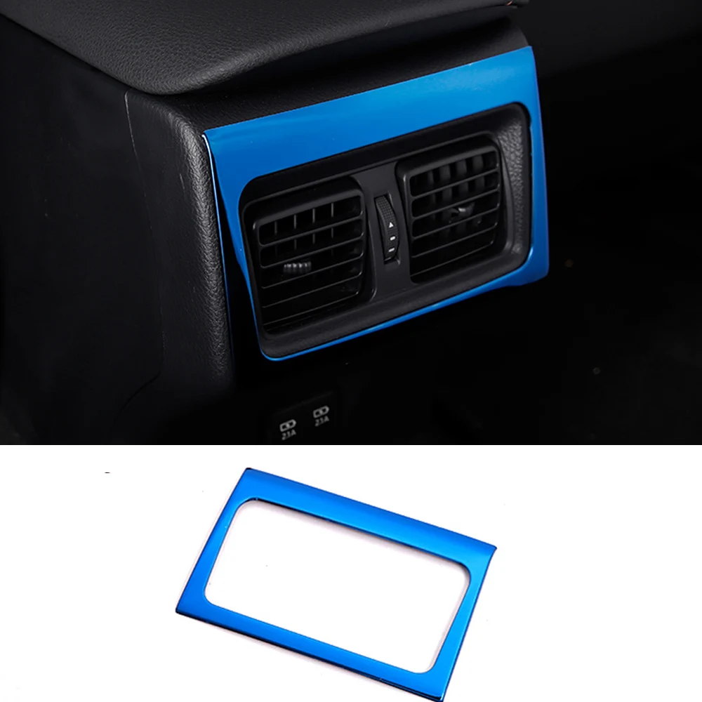 

Stainless Steel Car Rear Air Conditioning Outlet decoration cover sequins for Toyota 8th Camry 2018 2019 accessories styling