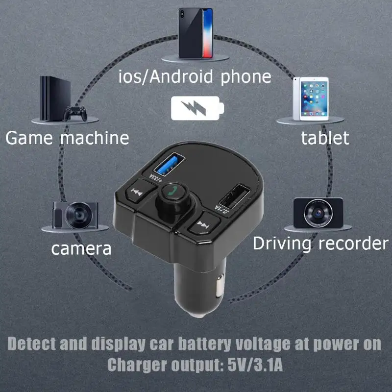 M9 автомобильный Bluetooth адаптер беспроводной Bluetooth FM модулятор свободный Ручной ЖК MP3-плеер Автомобильное USB зарядное устройство USB Bluetooth музыкальный приемник