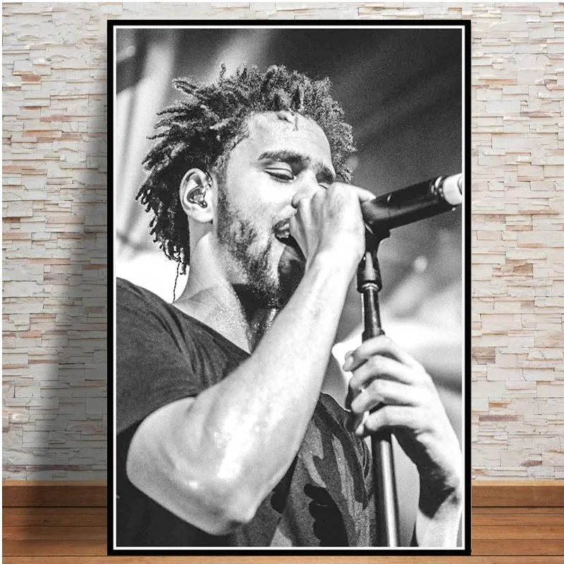 Hot J cole Poster Rapper Hip Hop Pop Music Album Star K.O.D Prints Art Canvas Oil Painting Wall Pictures Living Room Home Decor