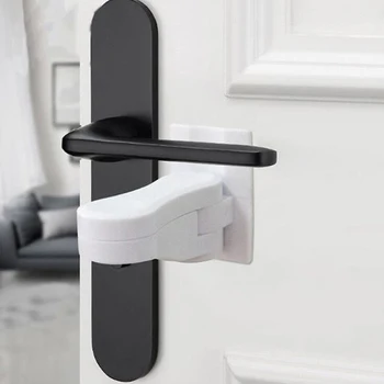 

Plastic Baby Safe Security Window Door Sash Lock Safety Lever Handle Sweep Latch Hardware Locks