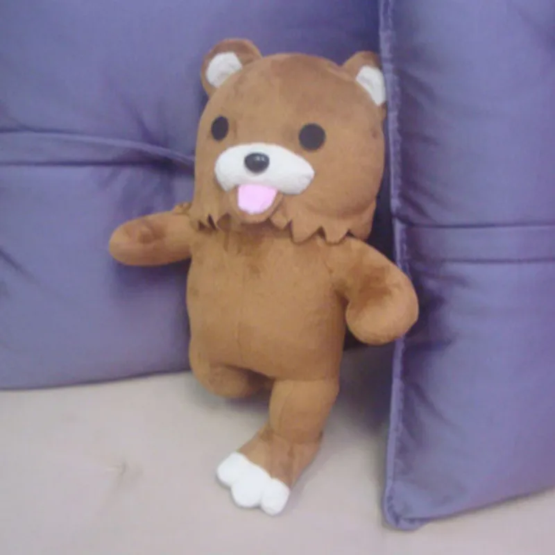 Pedobear Cosplay Plush Toys Anime Kuma Beat Action Figure Doll Soft Filling Pillow 25cm Gift For Child