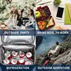 DENUONISS Cooler Bag Backpack Soft Large Double Layer Thermal Insulated Bag For Food Refrigerator Bag Beer Wine Picnic Bag ► Photo 3/6