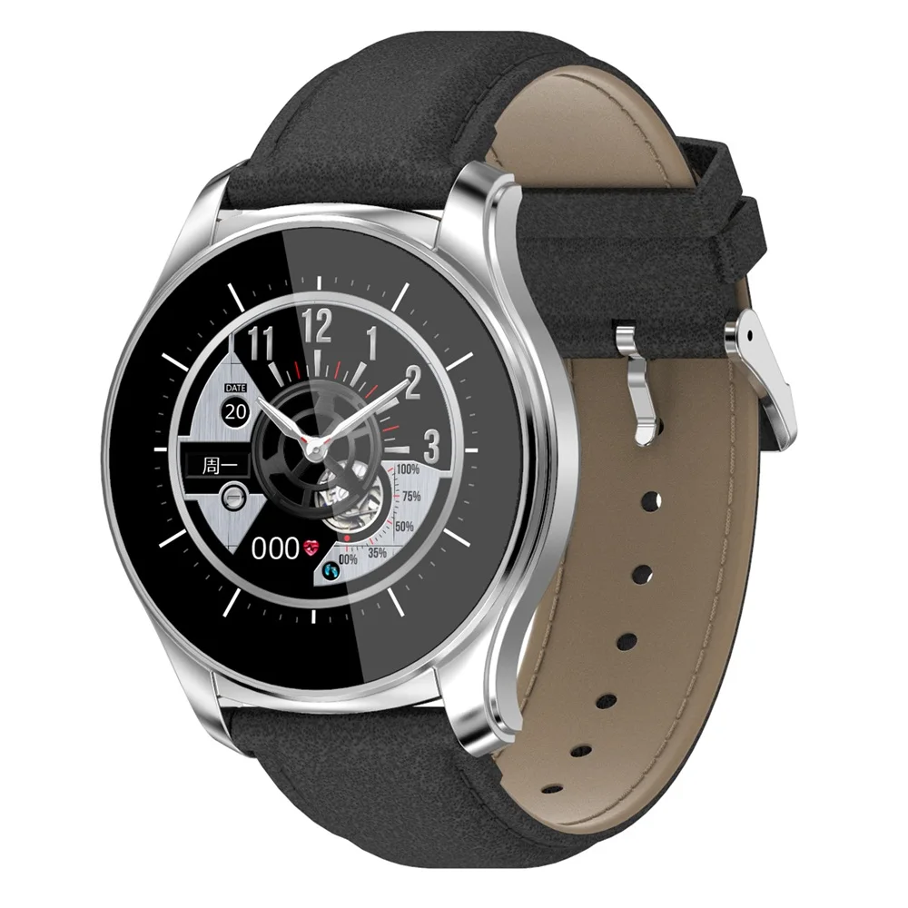 Серебристый GPS Sports Trajectory Men Smart Watch Male Fitness Bracelet Bluetooth Connect Android ios Waterproof Pedometer Health Smartwatch - Цвет: Серебристый