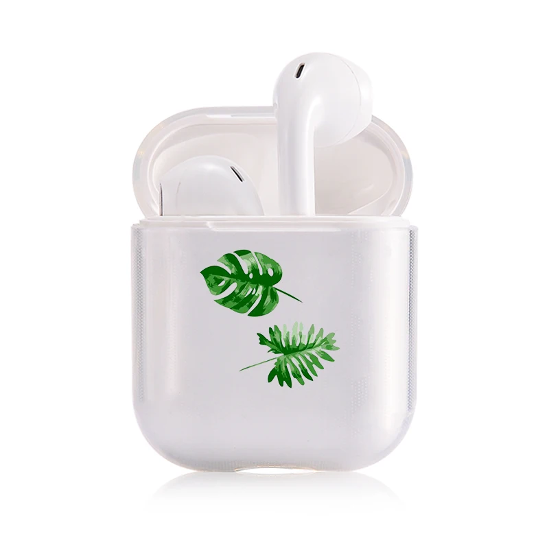 Жесткий мультфильм милые наушники чехол для Apple airpods 1 чехол PC роскошный защитный чехол прозрачный Air Pods чехол для Airpods 2 - Цвет: I201293