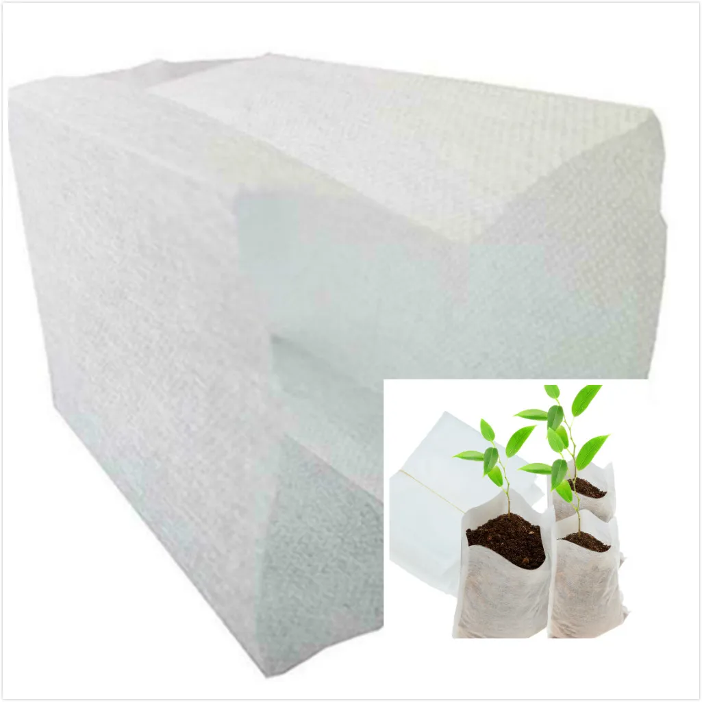 

200 pieces of 8cm * 10cm biodegradable non-woven seedling bag plant growth bag fabric seedling pot environmental protection