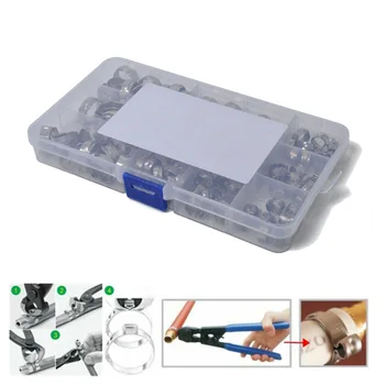 

Round Hose Clamps Hydraulic Equipment Accessories 5.3-15.3mm Single Ear