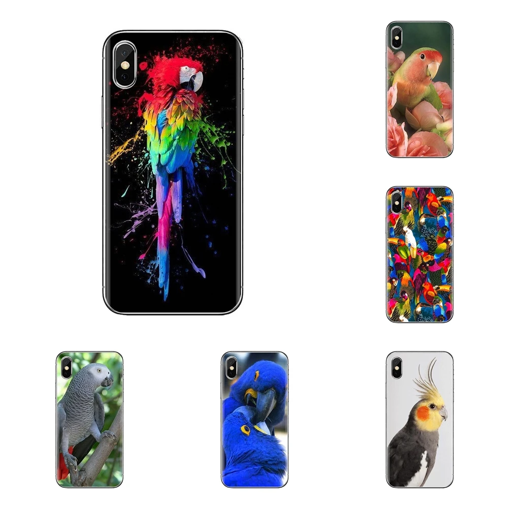 For Xiaomi Mi6 Mi 6 A1 Max Mix 2 5X 6X Redmi Note 5 5A 4X 4A A4 4 3 Plus Pro Soft Cases Cover Garden flower Bird Ringneck Parrot |