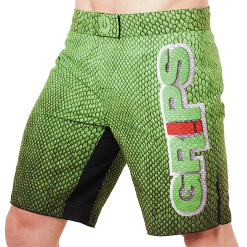 MMA Camouflage fitness ferocious Grips geometric boxing shorts Tiger Muay Thai mma shorts boxing clothing fight shorts sanda - Цвет: GR7
