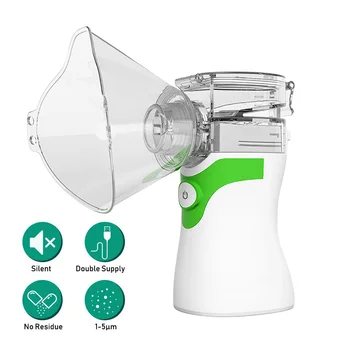 

Mini Portable Nebulizer Handheld Compression Ultrasonic Microgrid Atomization for Adult and Kid Home Resolving Phlegm and Cough