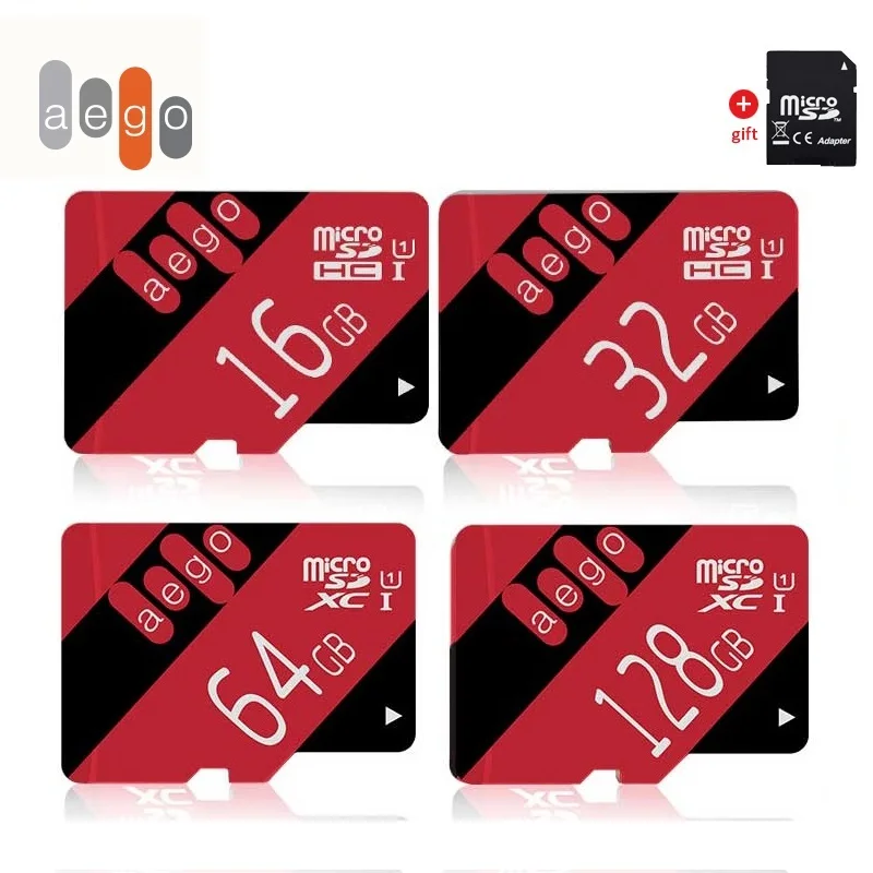  AEGO Micro SD Card Memory Card 16GB 32GB 64GB 128GB 256GB MicroSD Max 80M/s Uitra C10 TF card C4 8G