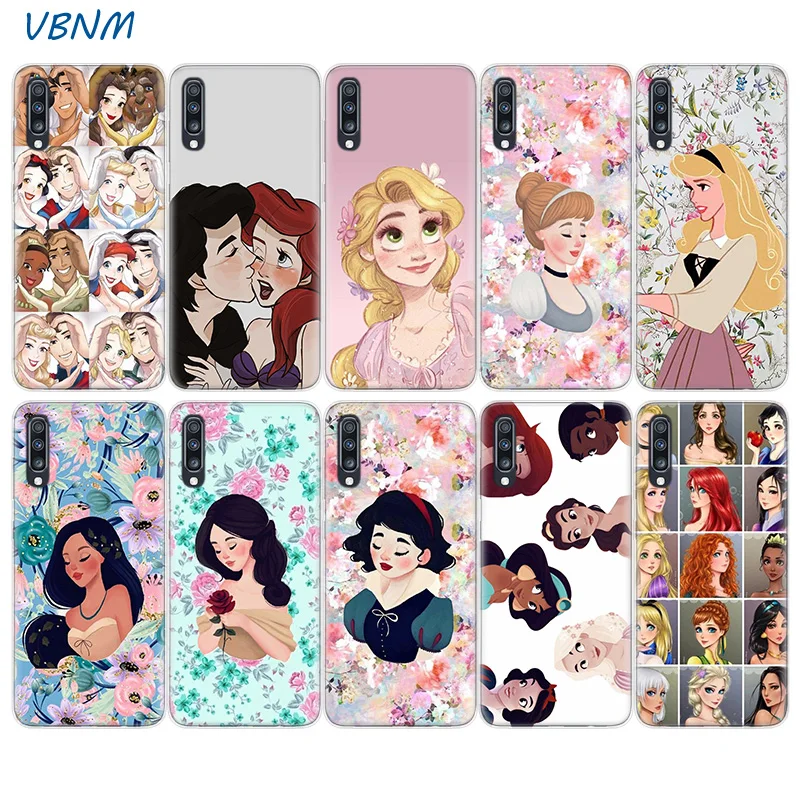 

Disneys Princess Silicone Phone Case For Samsung Galaxy A70 A50 A20E S10E S10 Plus A40 A30 A20 A10 A60 A80 M40 M30 M20 M10 Cover