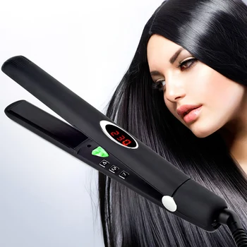 

Hot Professional Hair Straightener Hair Curler Tool Negative Ions 2 in 1 Straightening Curling t6