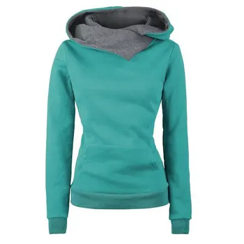 

Women Hoodie Sweatshirt Solid Hooded Long Sleeve Pullover Hoodies Drawstring Plus Size 4XL Fashion Female Spring Hoodie