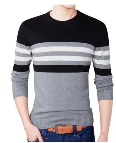 Men 2017 Fall Fashion Casual Striped Cotton Sweater Men O-Neck Warm 100% Cotton Knitted Sweaters Men's Plus Size Sweaters Coat Men 2017 Fall Fashion Casual Striped Cotton Sweater Men O-Neck Warm 100% Cotton Knitted Sweaters Men's Plus Size Sweaters Coat