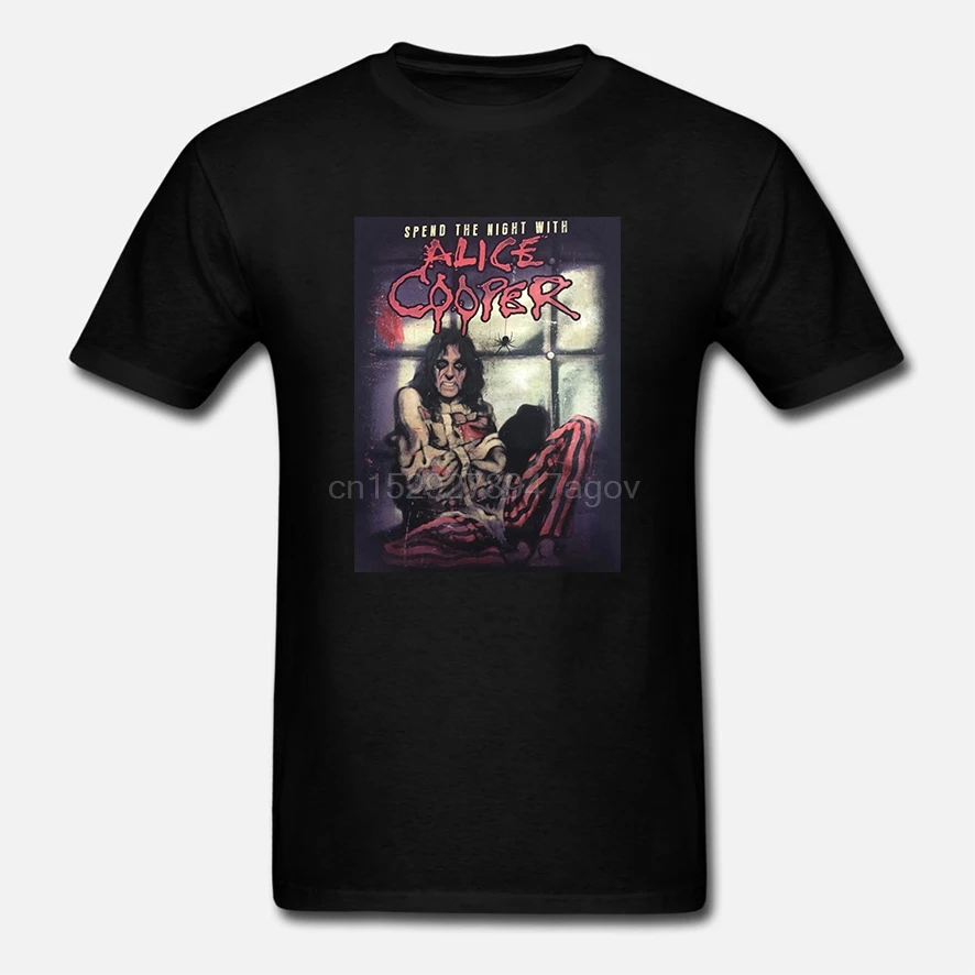 Новая футболка все сумасшедшие черные ночевки Merch Alice Cooper We're | Мужская одежда